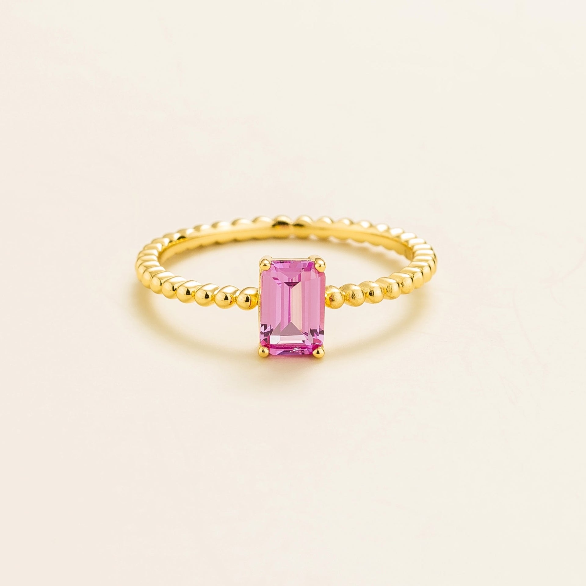 Buchon Ring In Pink Sapphire Set In Gold
