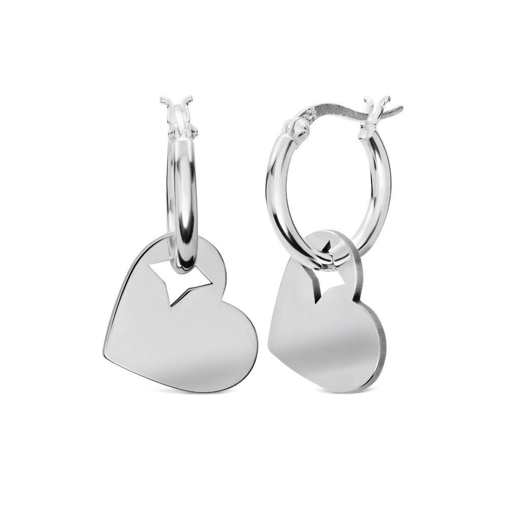 Always Hearts Hoop Earrings in Sterling Silver - Nicky Hilton Collection