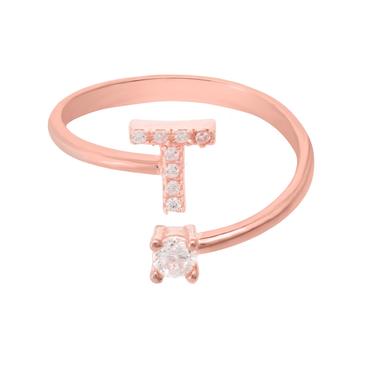 Initial Ring Rosegold T