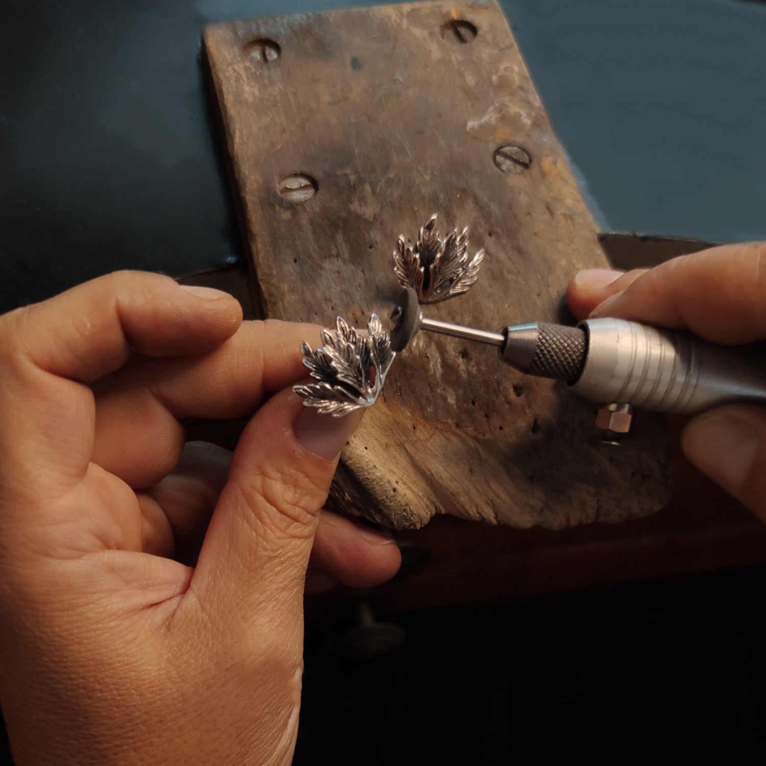 Amazzonia Earrings Silver Gold Plated