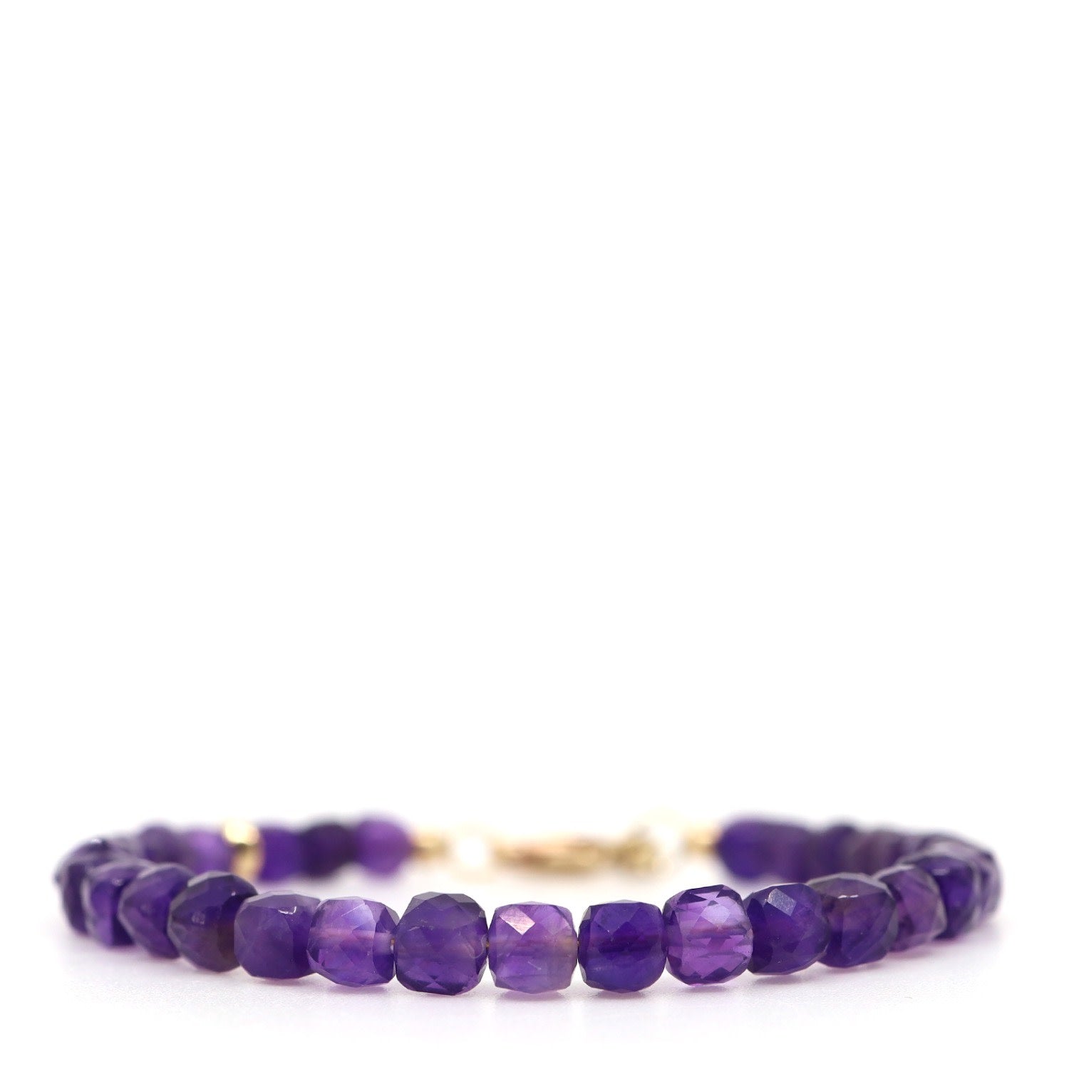 Amethyst & 14K Gold Filled Bracelet
