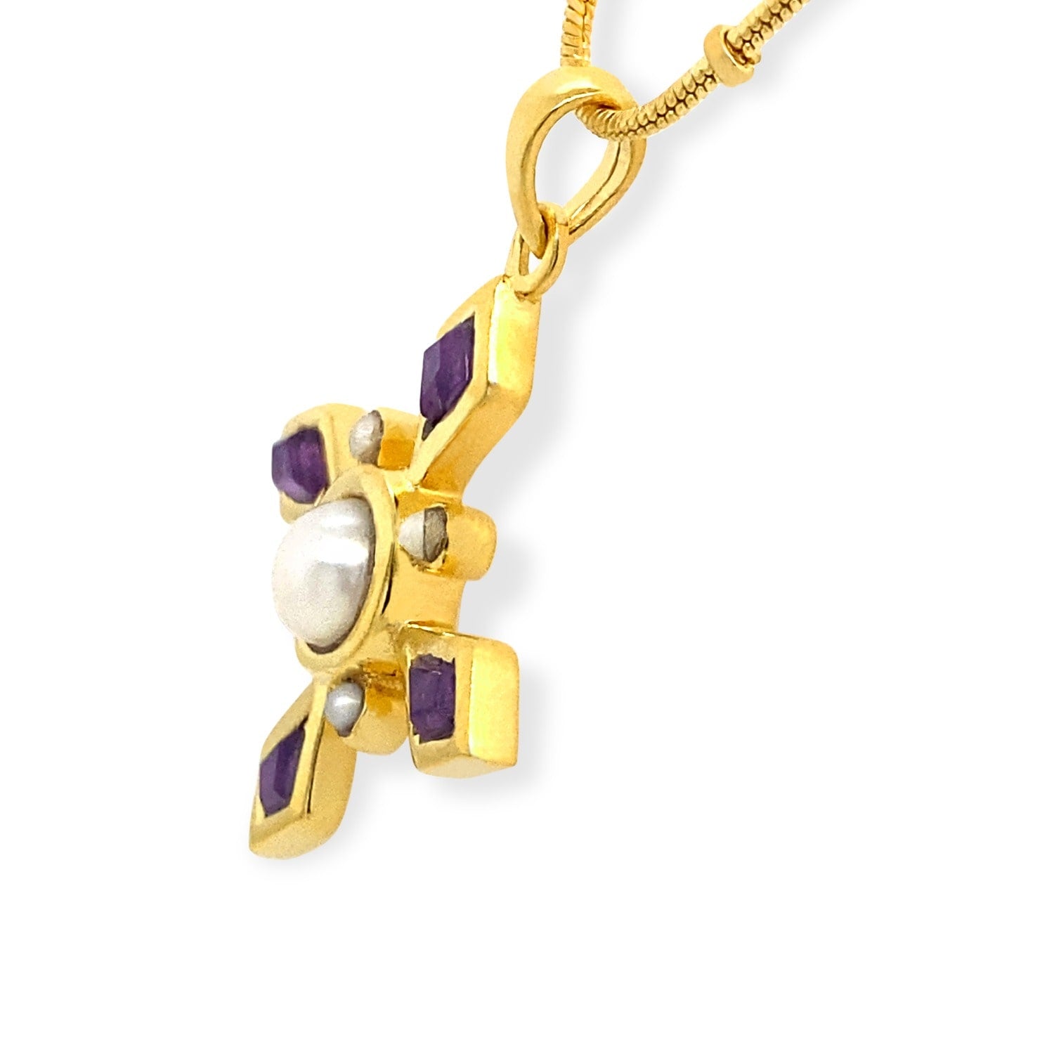 Amethyst Birthstone Mythology Pendant