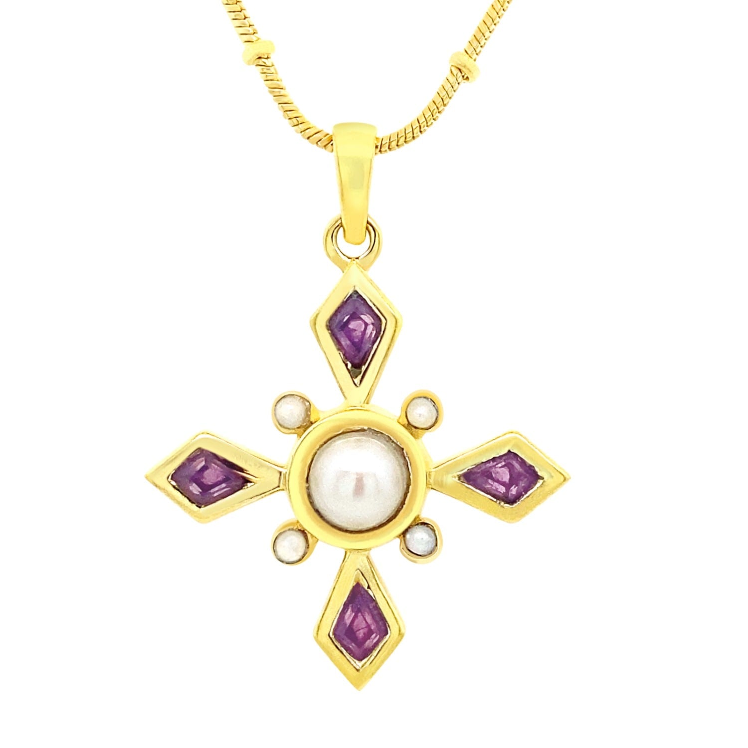 Amethyst Birthstone Mythology Pendant