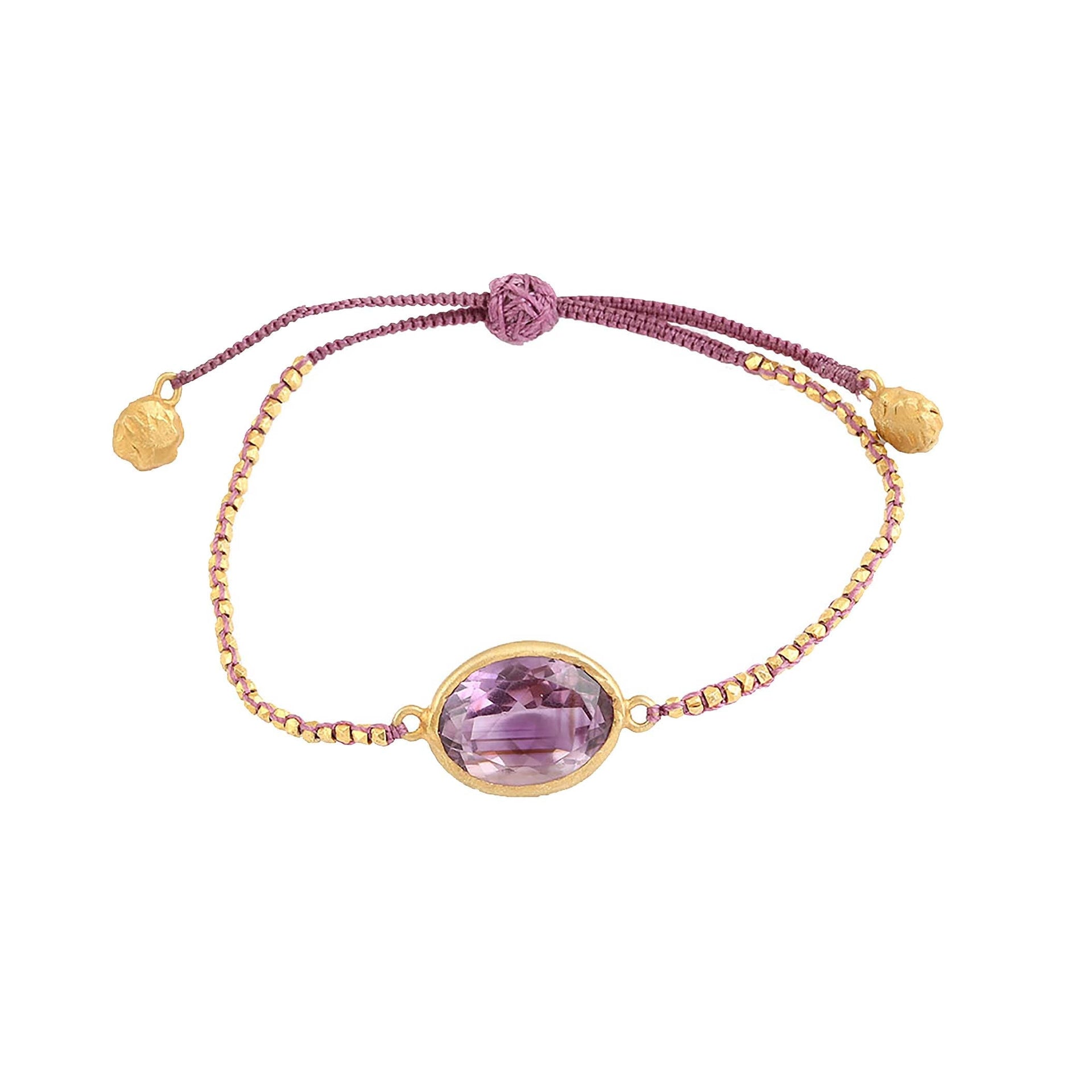 Amethyst Chakra Bracelet - Crown Chakra Sahasrara
