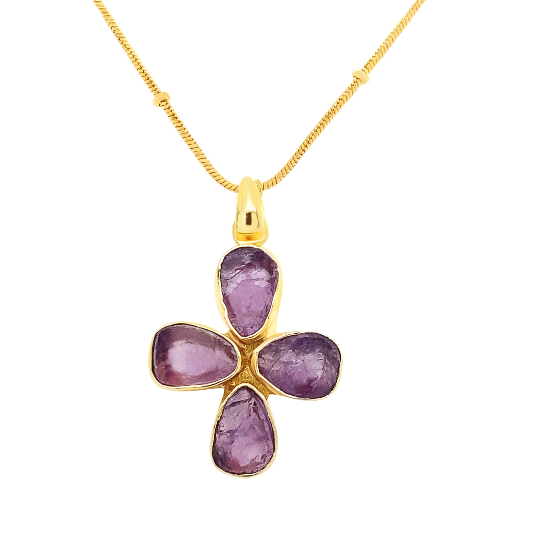 Amethyst Cross Pendant