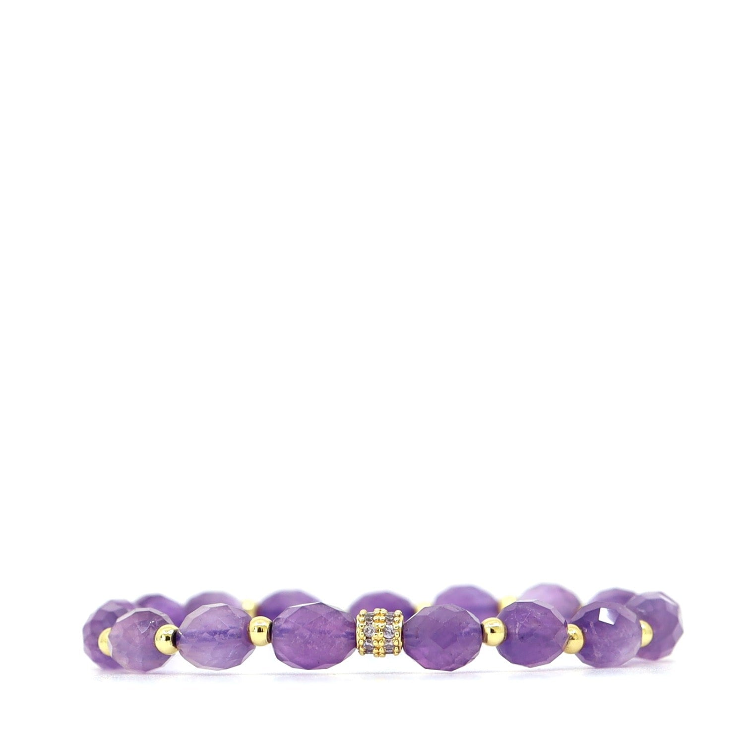Amethyst & Cubic Zirconia Bracelet