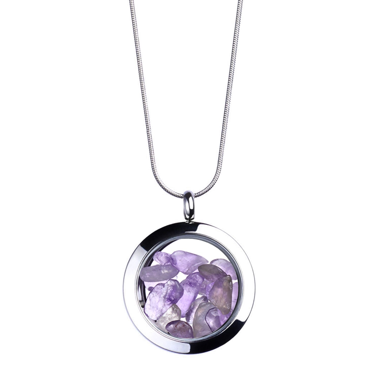 Amethyst Necklace With Natural Stones – Birthstone Necklace For All Occasions