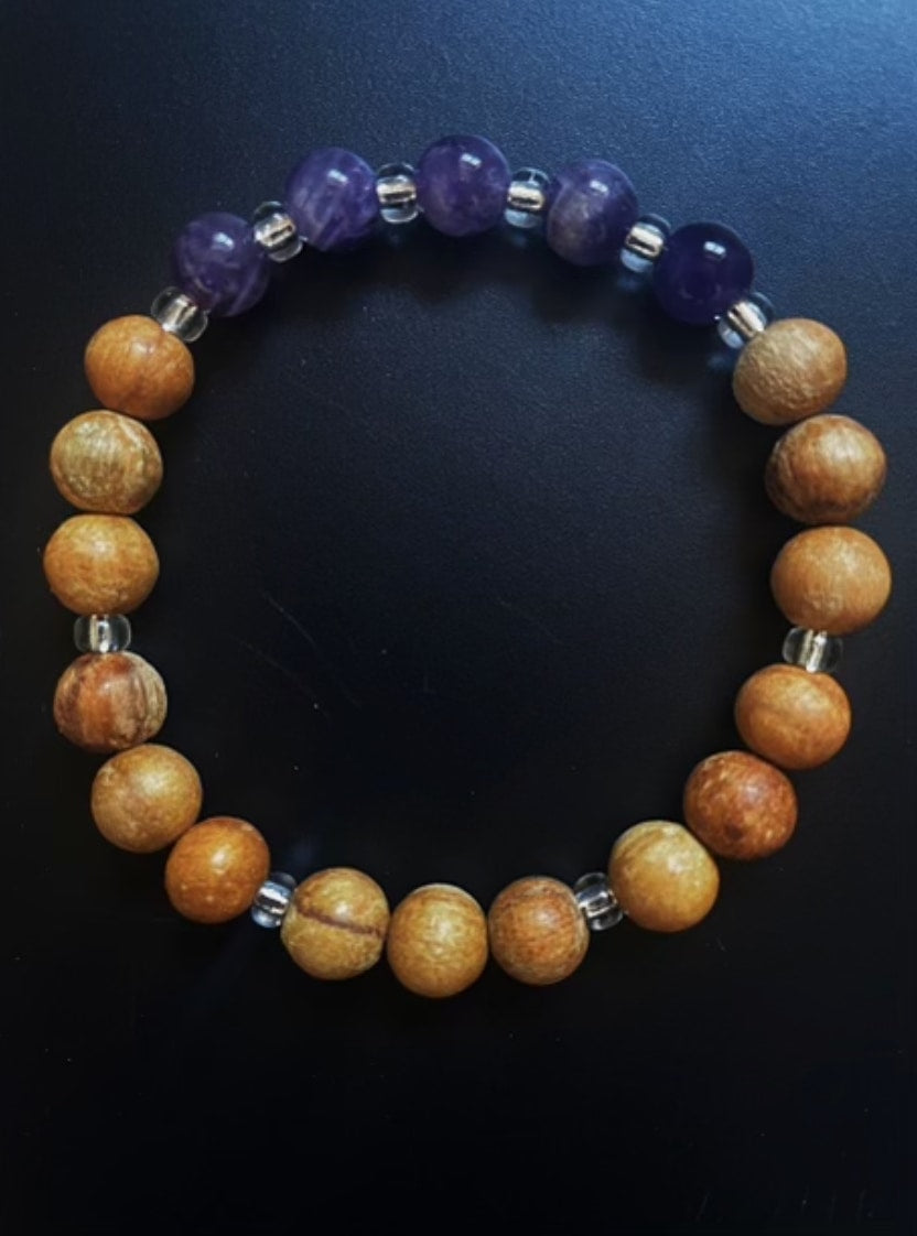 Amethyst Palo Santo Bracelet