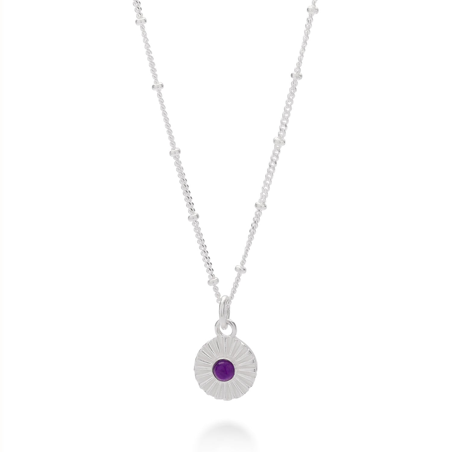 Amethyst Radiance Birthstone Necklace - February