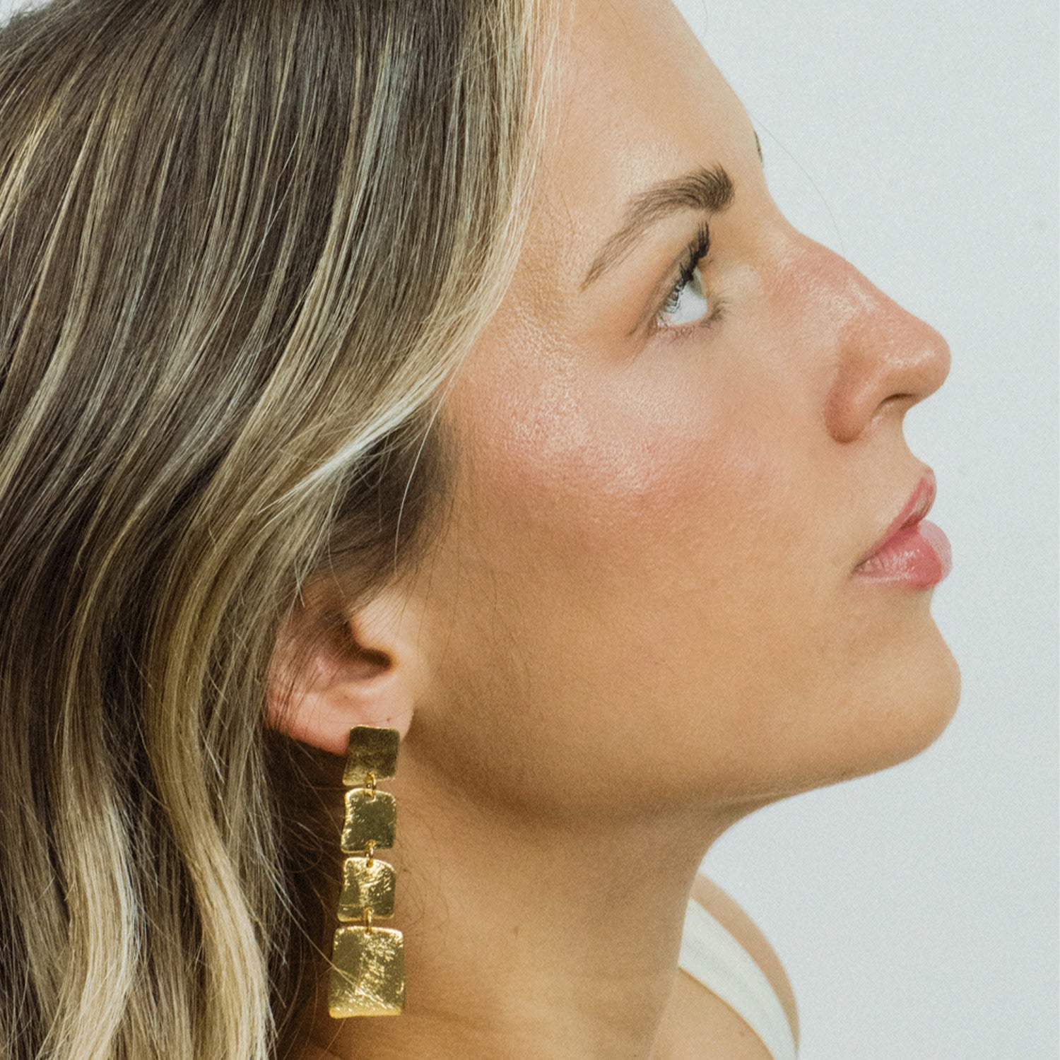 Amina Multi Square Post Earrings