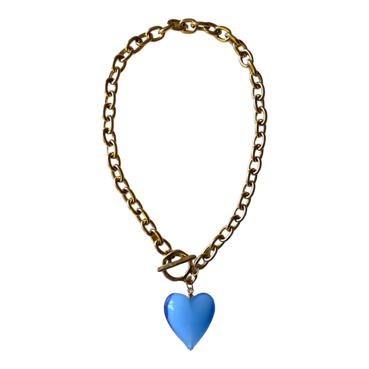 Amore Heart Necklace - Bella Blue