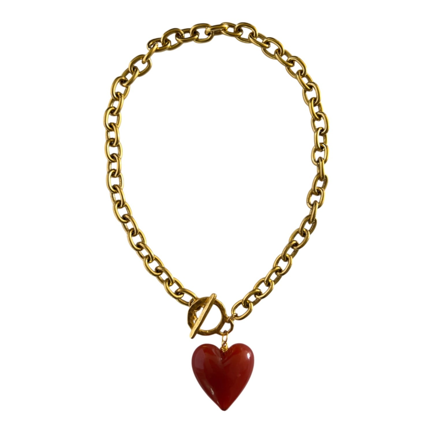 Amore Heart Necklace - Cuore Red