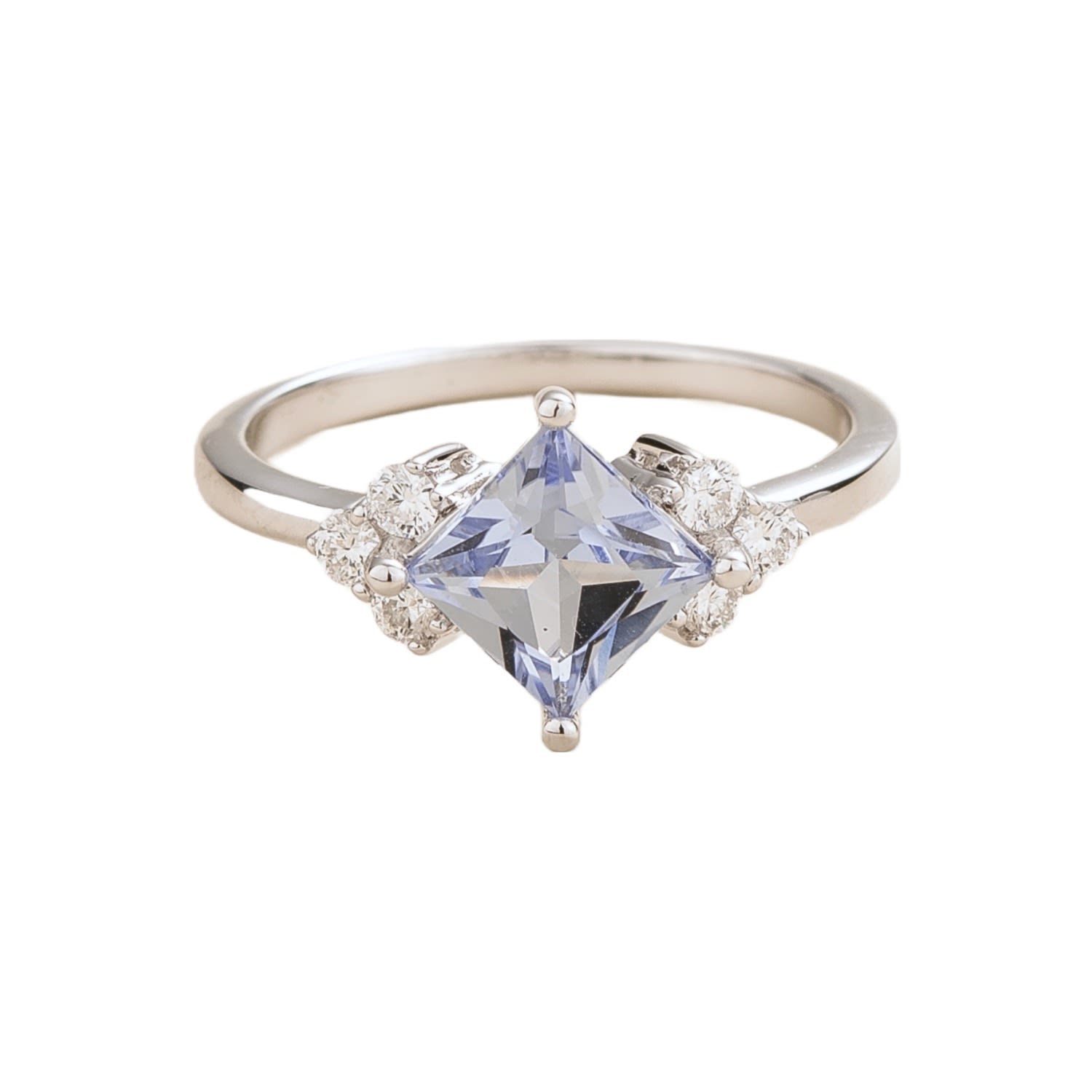 Amore Ring In Ceylon Blue Sapphire & Diamond