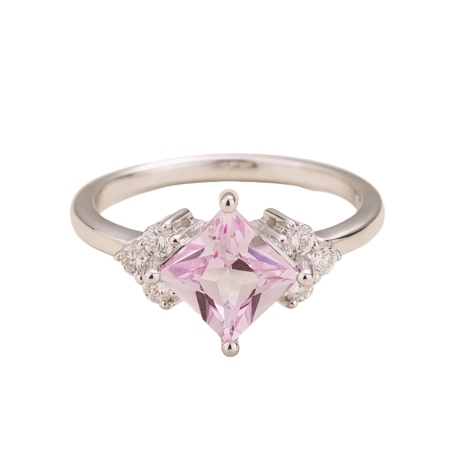 Amore Ring In Pink Sapphire & Diamond