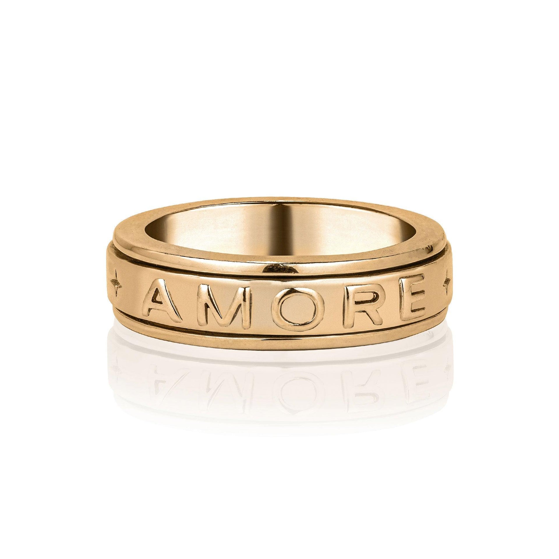 Amore Gold Vermeil Spinning Ring