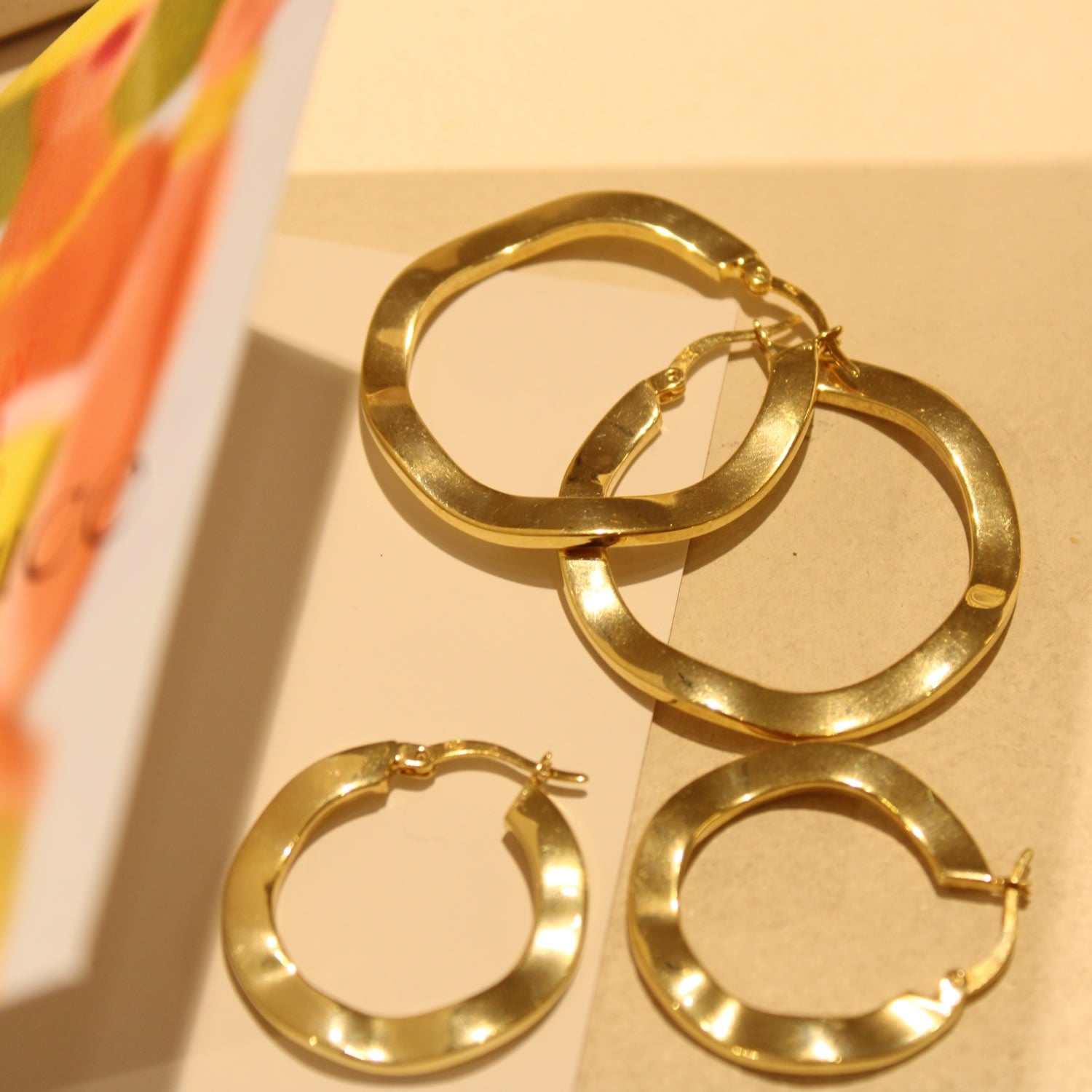 Amorphous Minimal Hoop Earrings