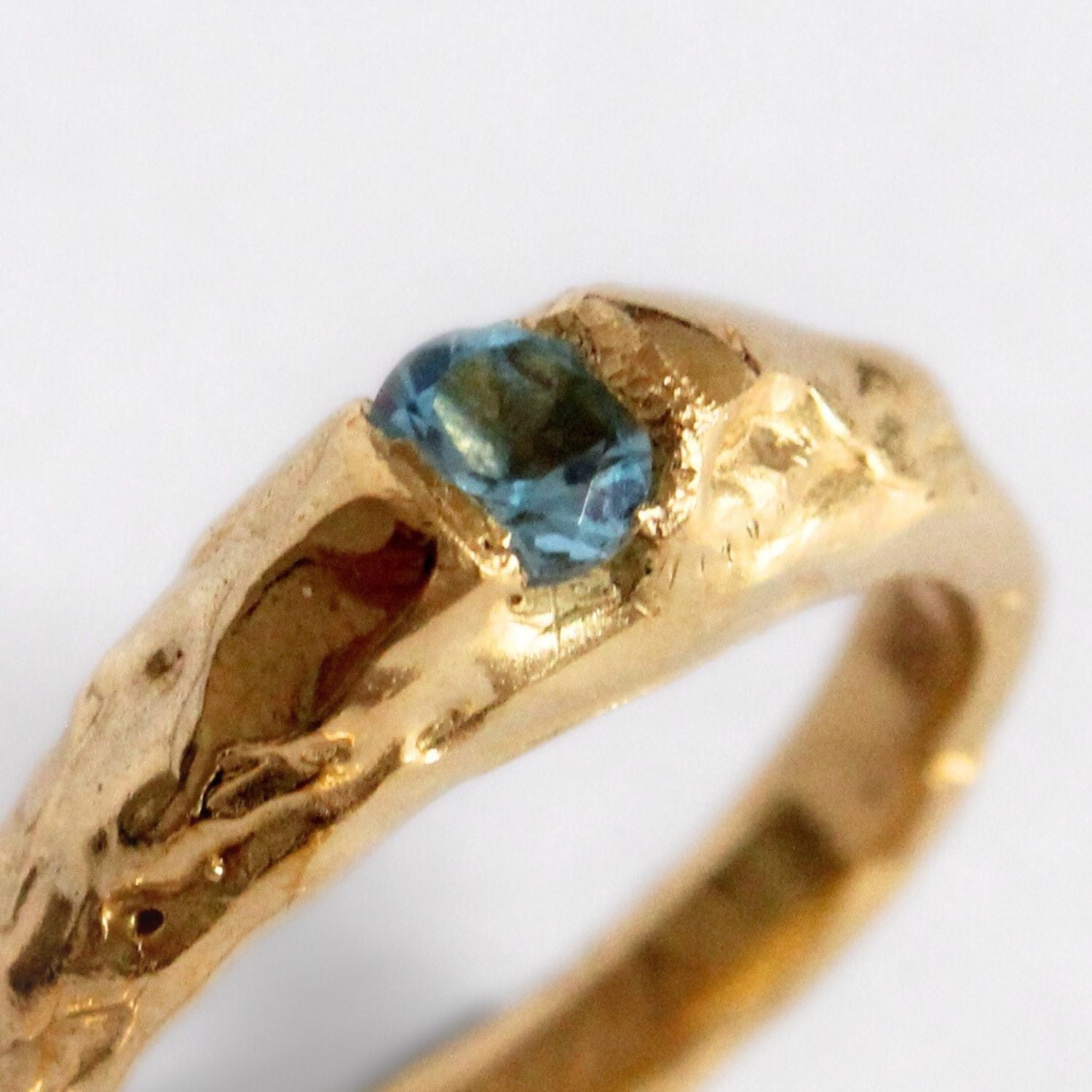 Amphitrite Blue Topaz Ring