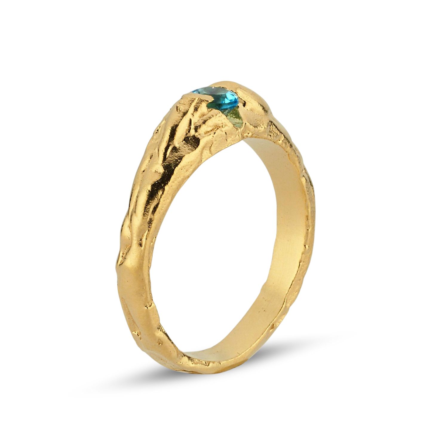 Amphitrite Blue Topaz Ring