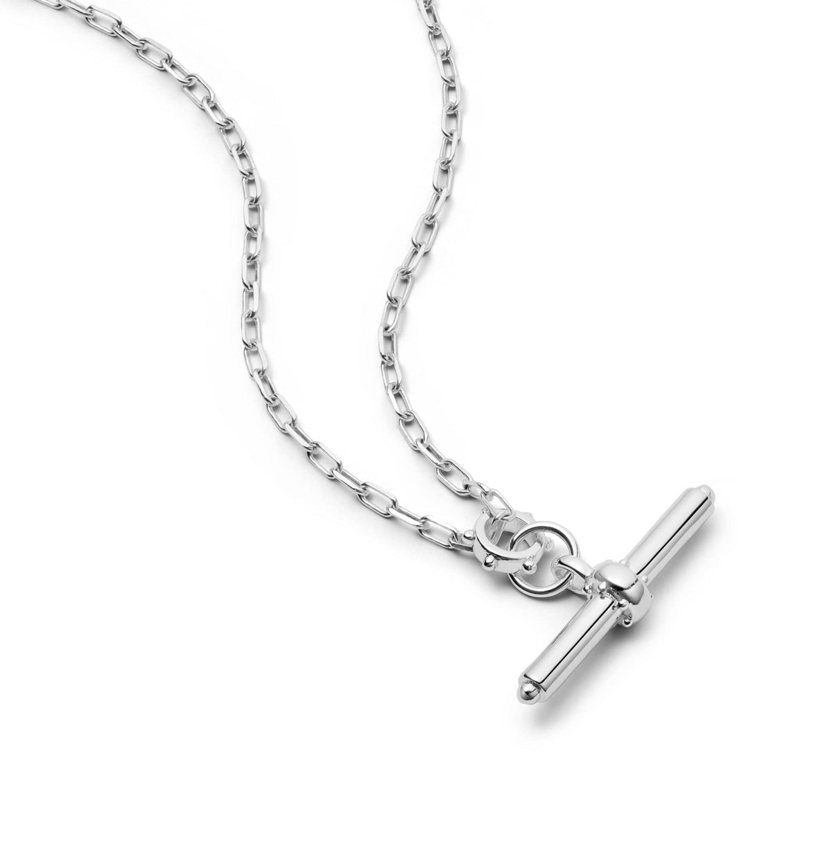 Amulet T Bar Necklace Sterling Silver