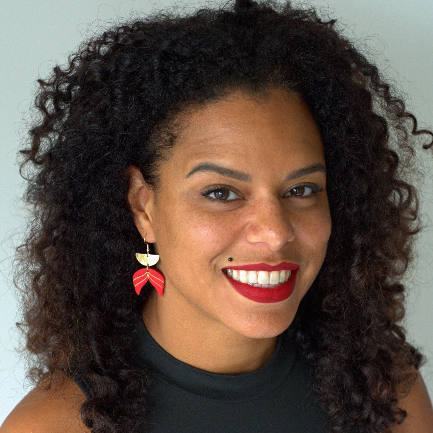 Anastasia Bright Red Earrings