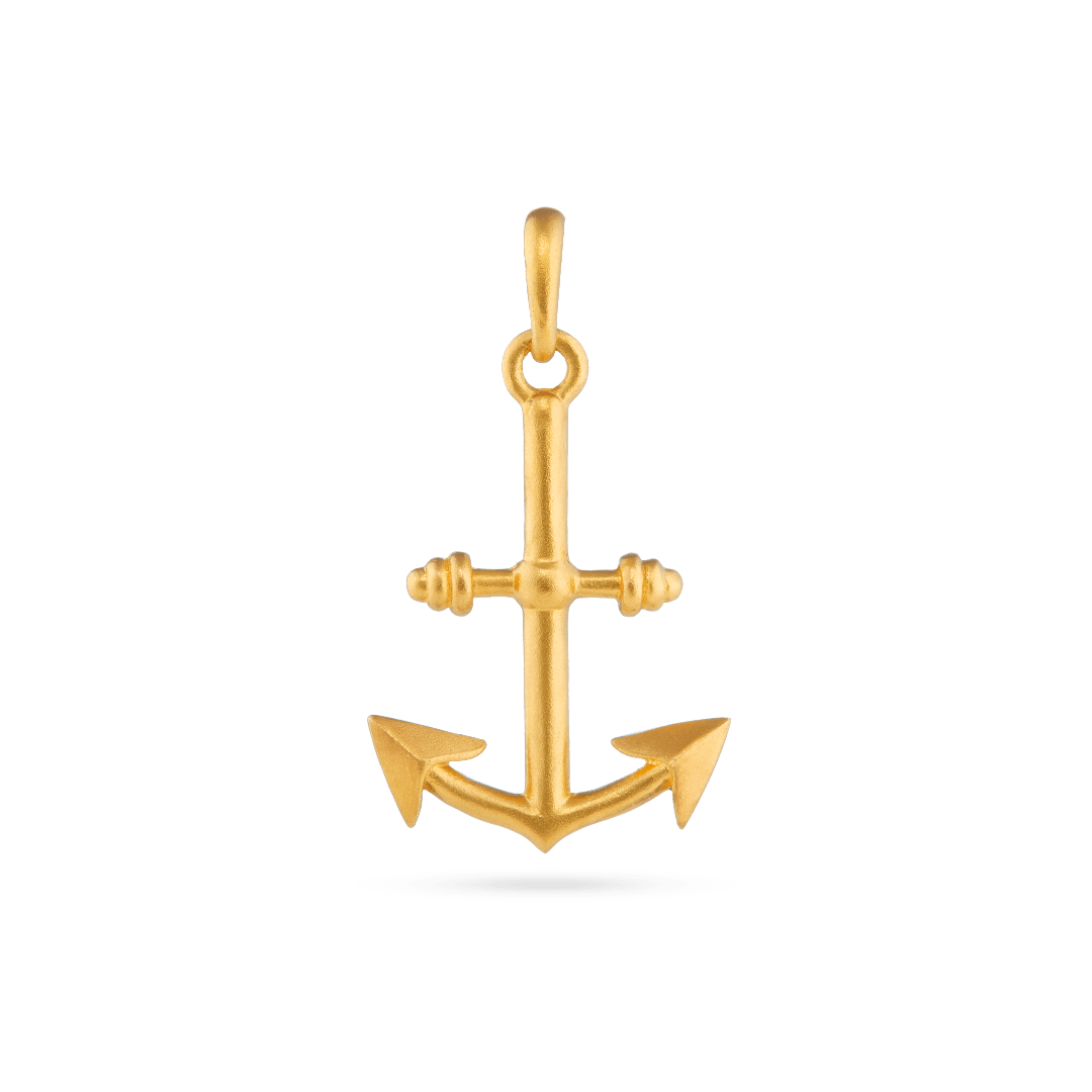 Gold Anchor Pendant