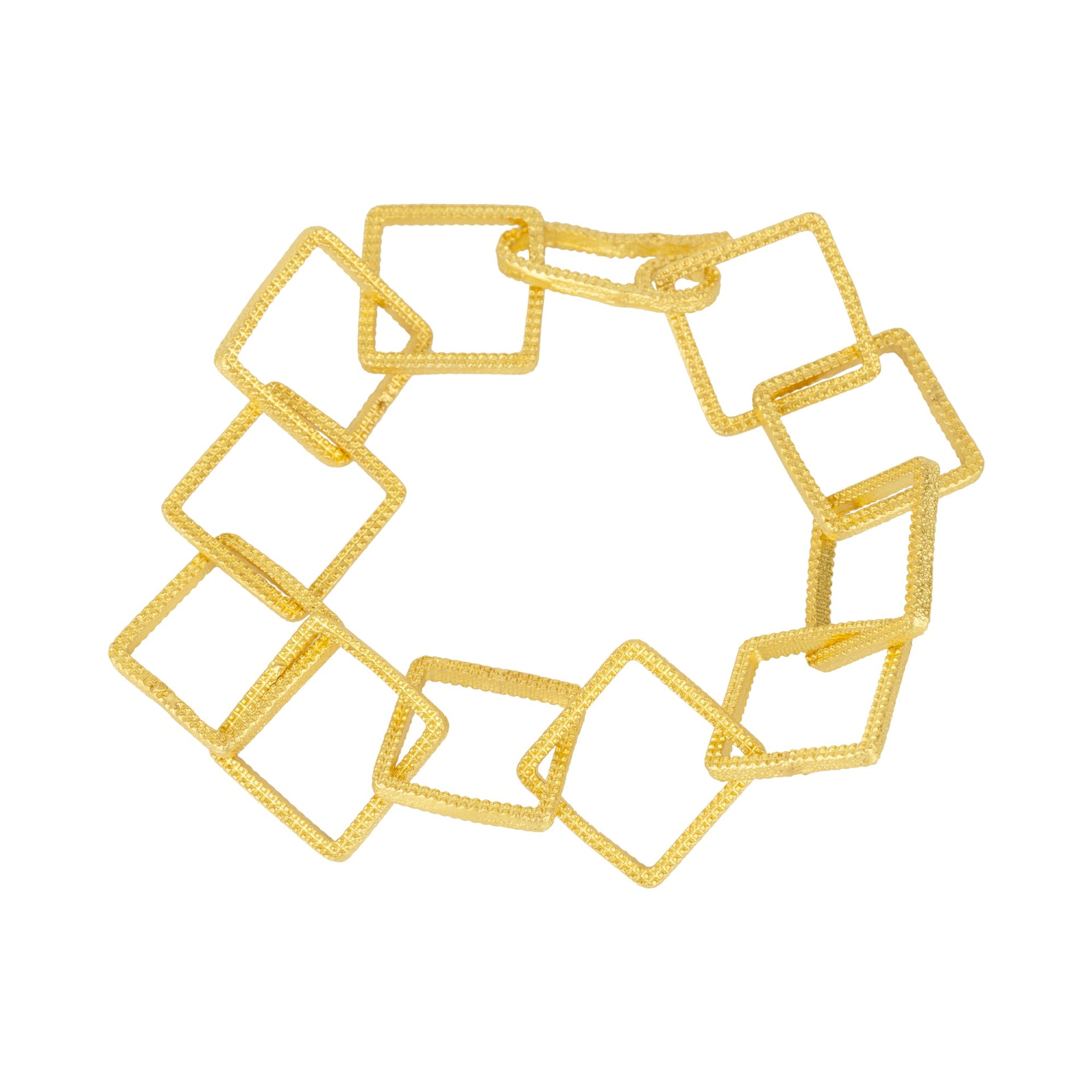 Ancient Geometric Grace Gold Chain Bracelet