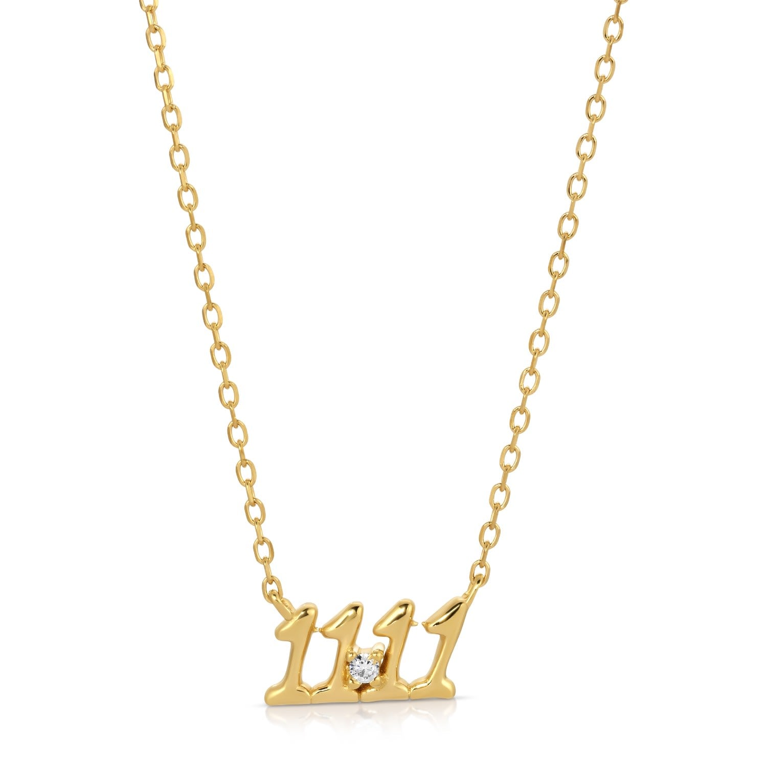 Angel Number Necklace - Dainty Necklace - Spiritual Necklace - One One One One