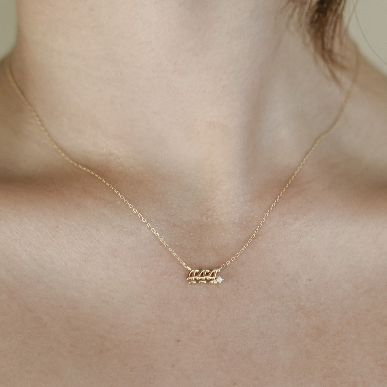 Angel Number Necklace - Dainty Necklace - Spiritual Necklace - One One One One