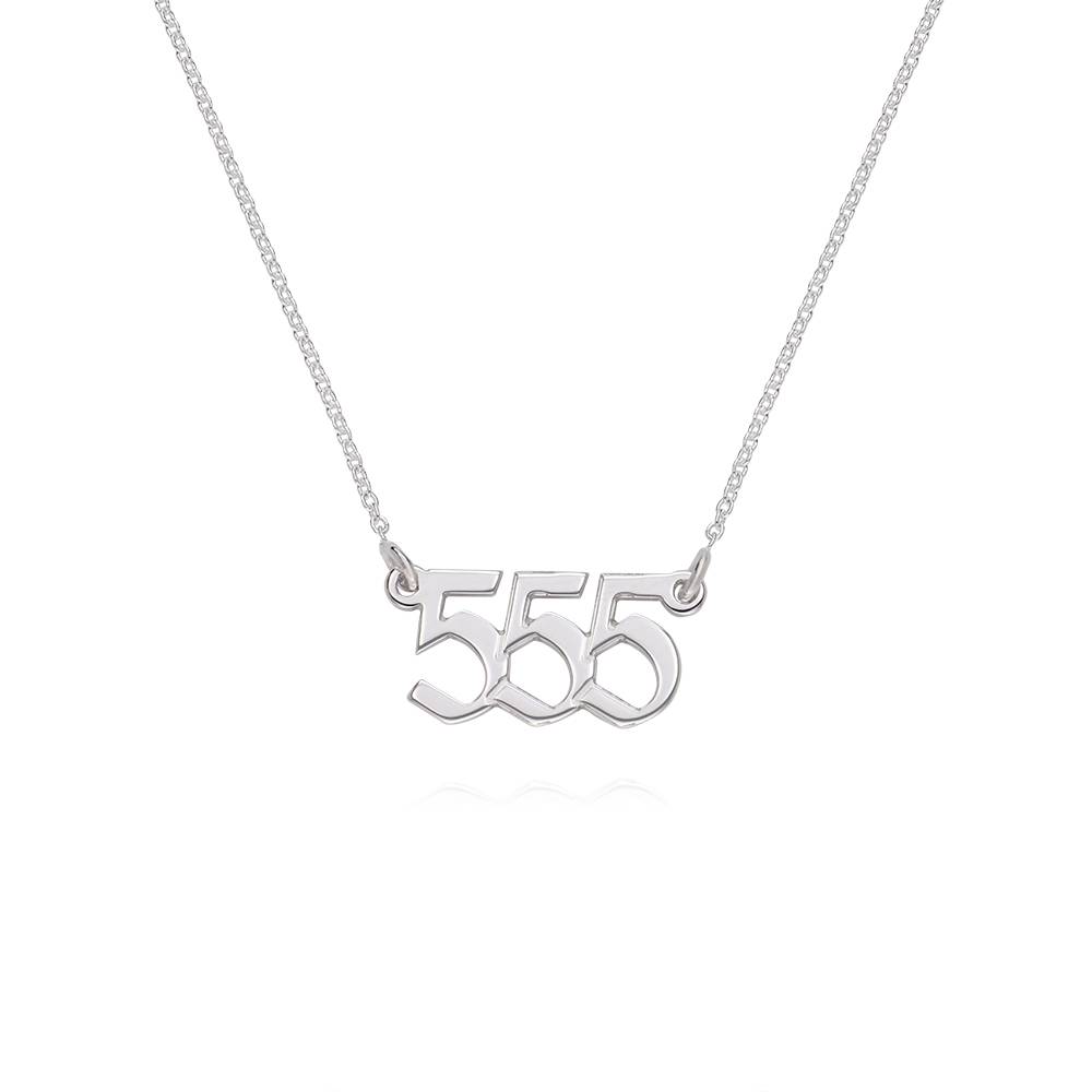 Angel Number Necklace in Silver