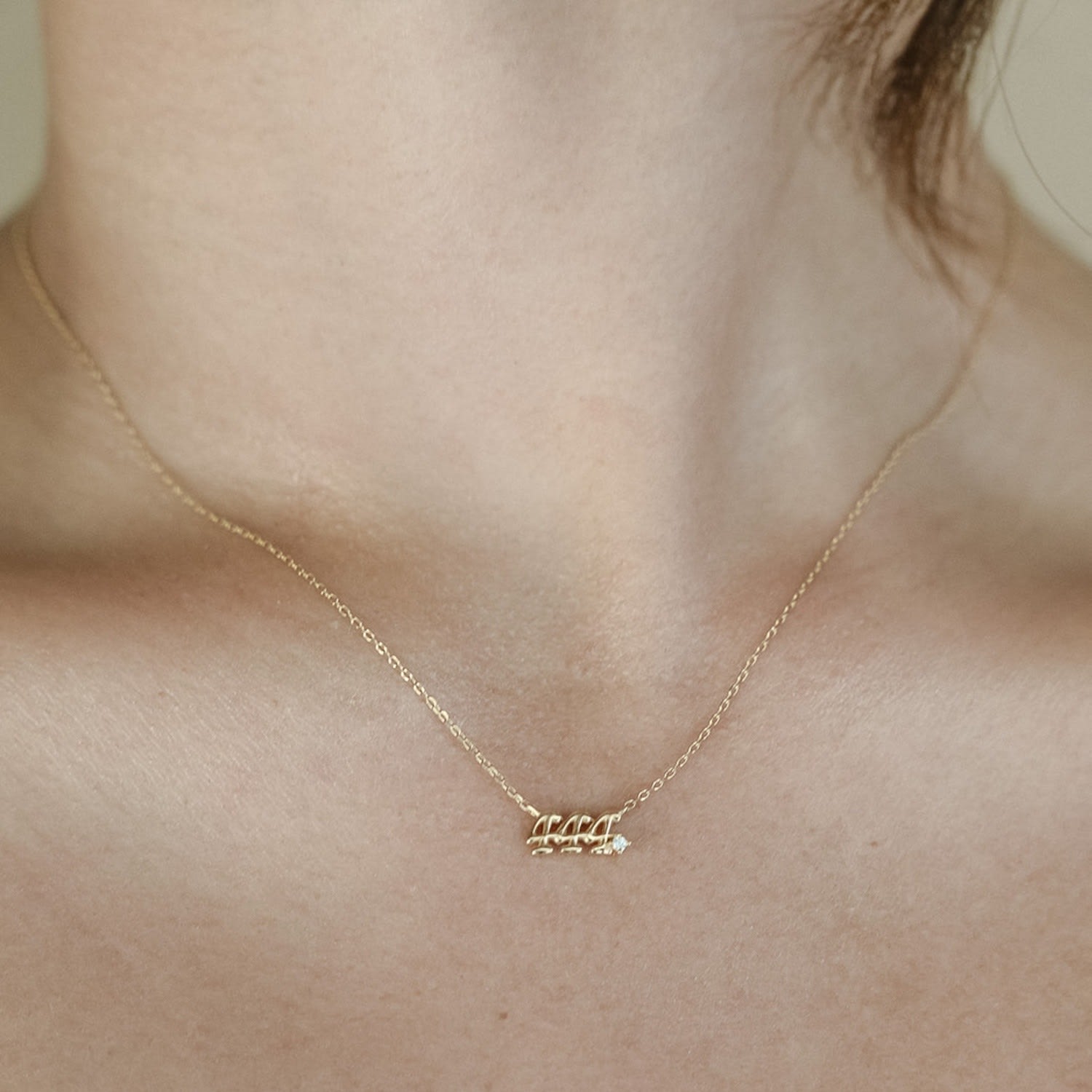 Angel Number Necklace-Seven Seven Seven Necklace- Dainty Gold Necklace