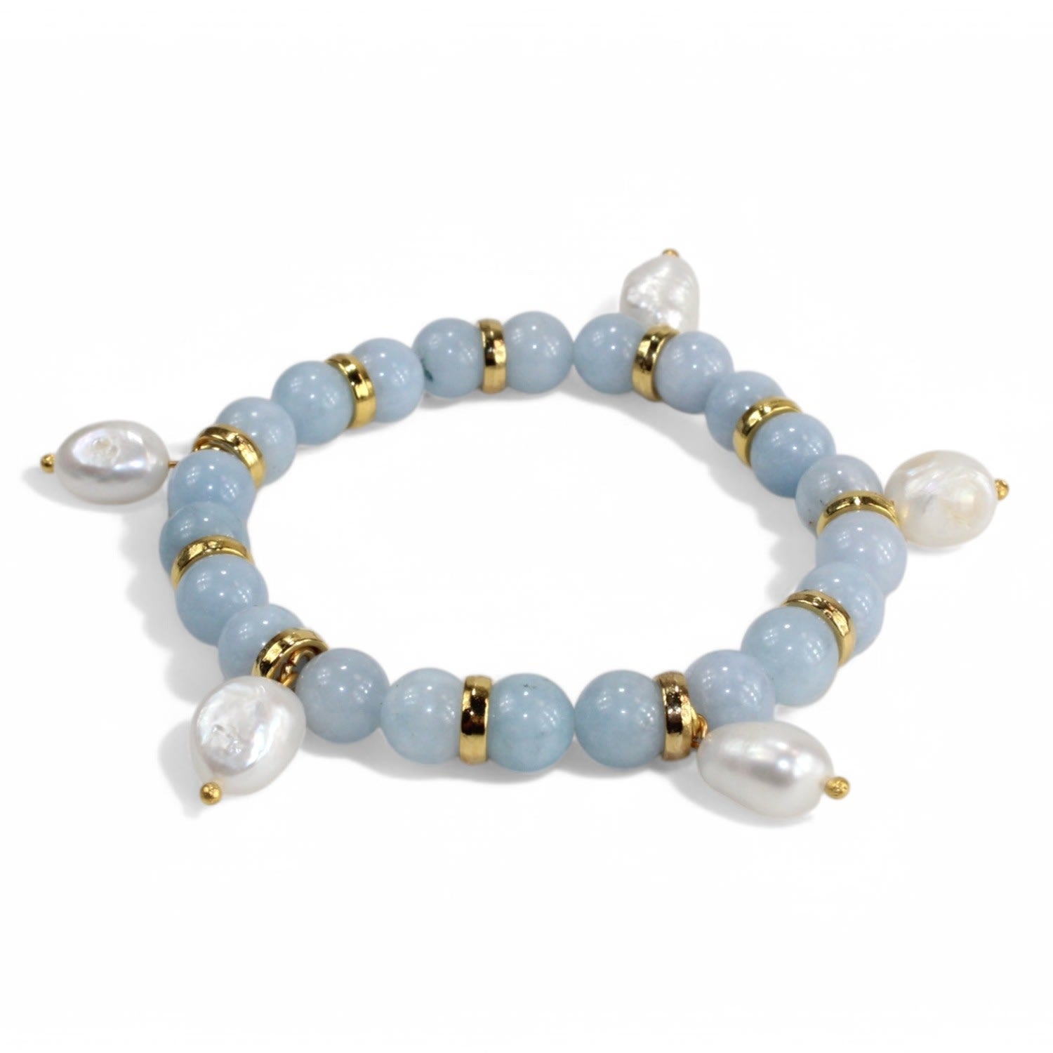 Angel & Pearl Beaded Bracelet