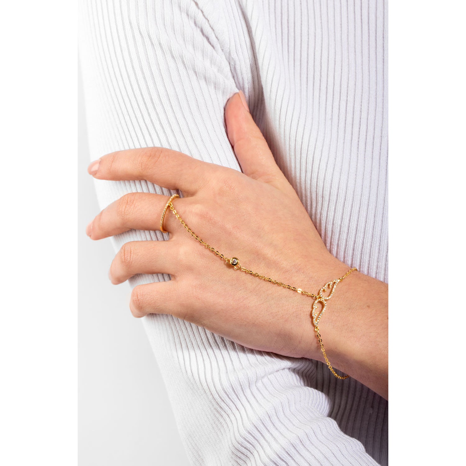 Angel Wing Ring Bracelet Set