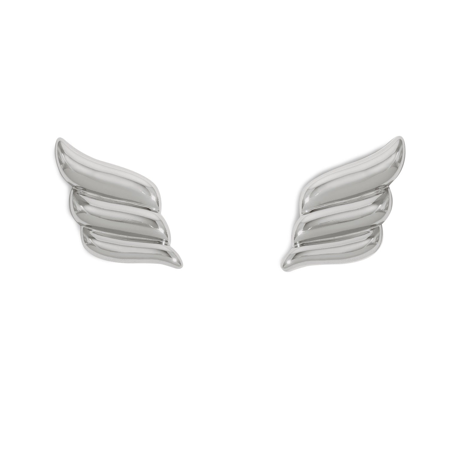Angel Wing Studs Silver