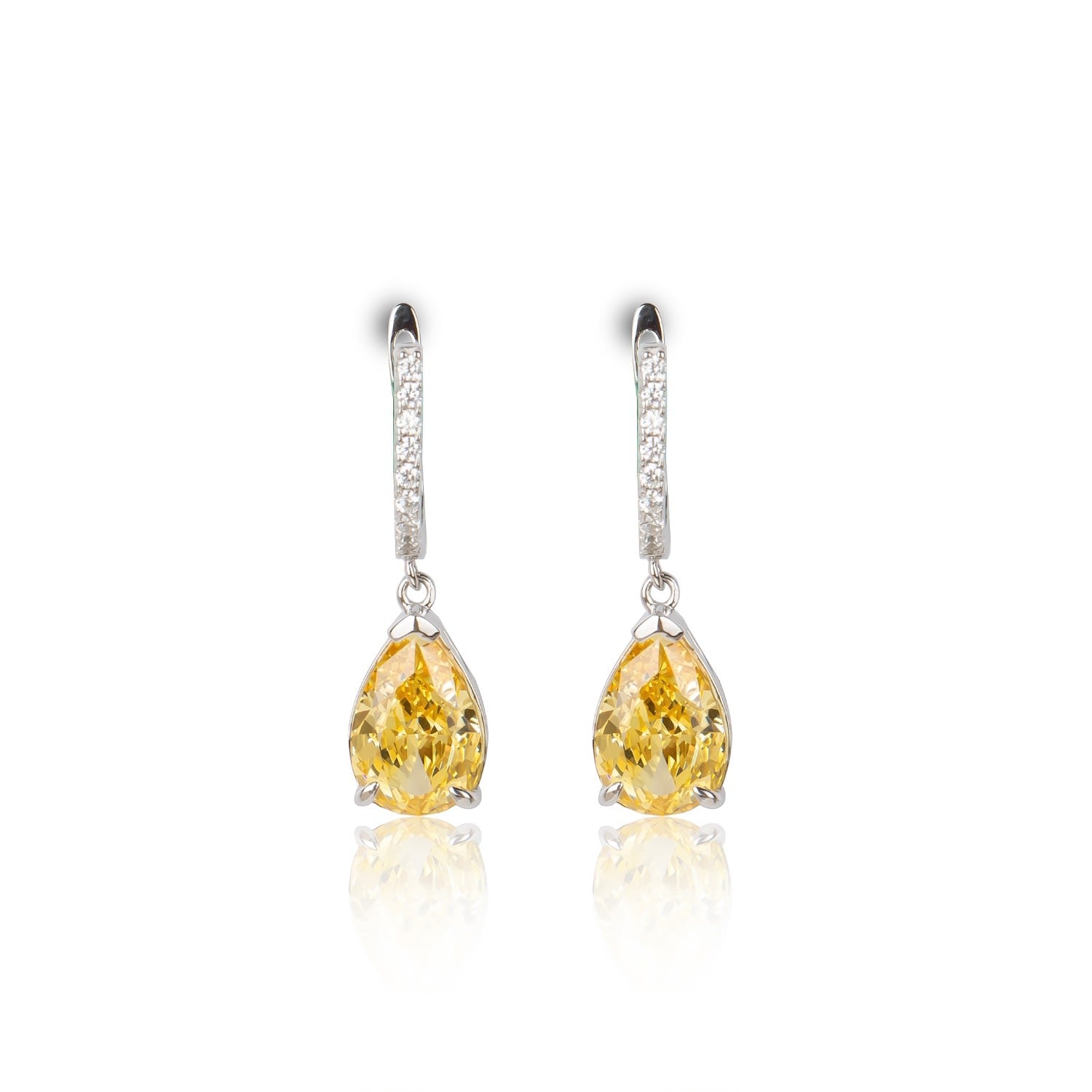 Angelina Yellow Stone Earring