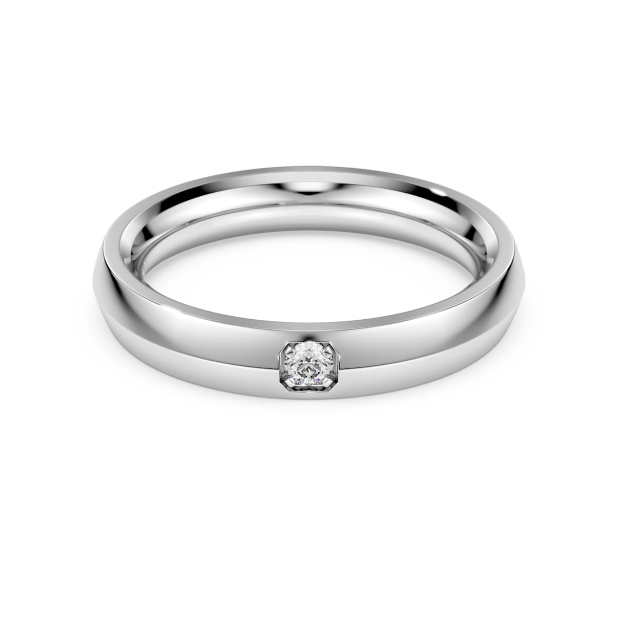ETERNITY BAND RING LAB GROWN DIAMONDS 0 05 CT TW ROUND SHAPE 14K WHITE GOLD