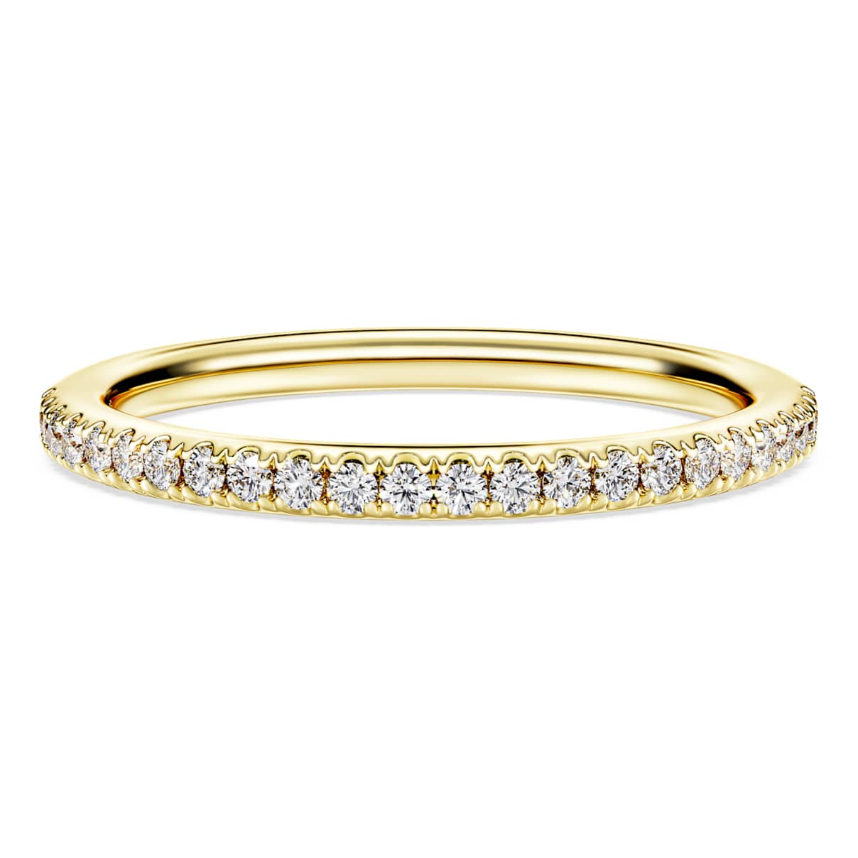 ETERNITY BAND RING LAB GROWN DIAMONDS 0 2 CT TW ROUND SHAPE 14K YELLOW GOLD