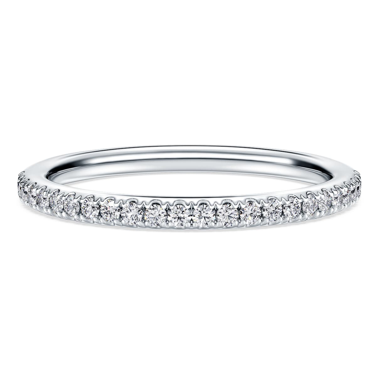 ETERNITY BAND RING LAB GROWN DIAMONDS 0 2 CT TW ROUND SHAPE 14K WHITE GOLD