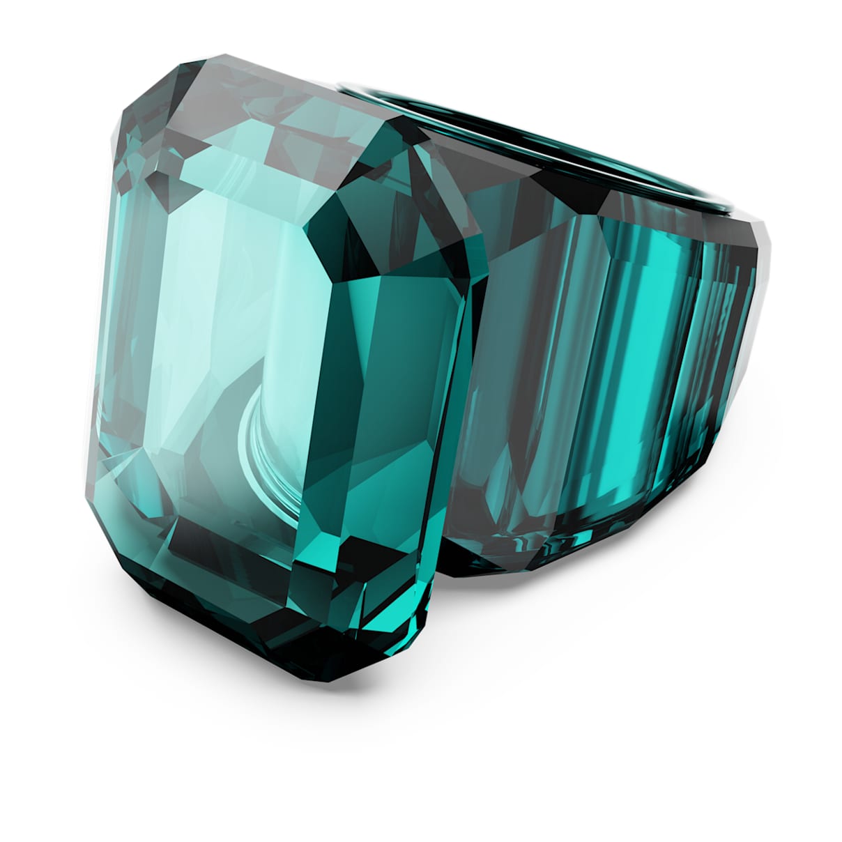LUCENT COCKTAIL RING OCTAGON CUT GREEN