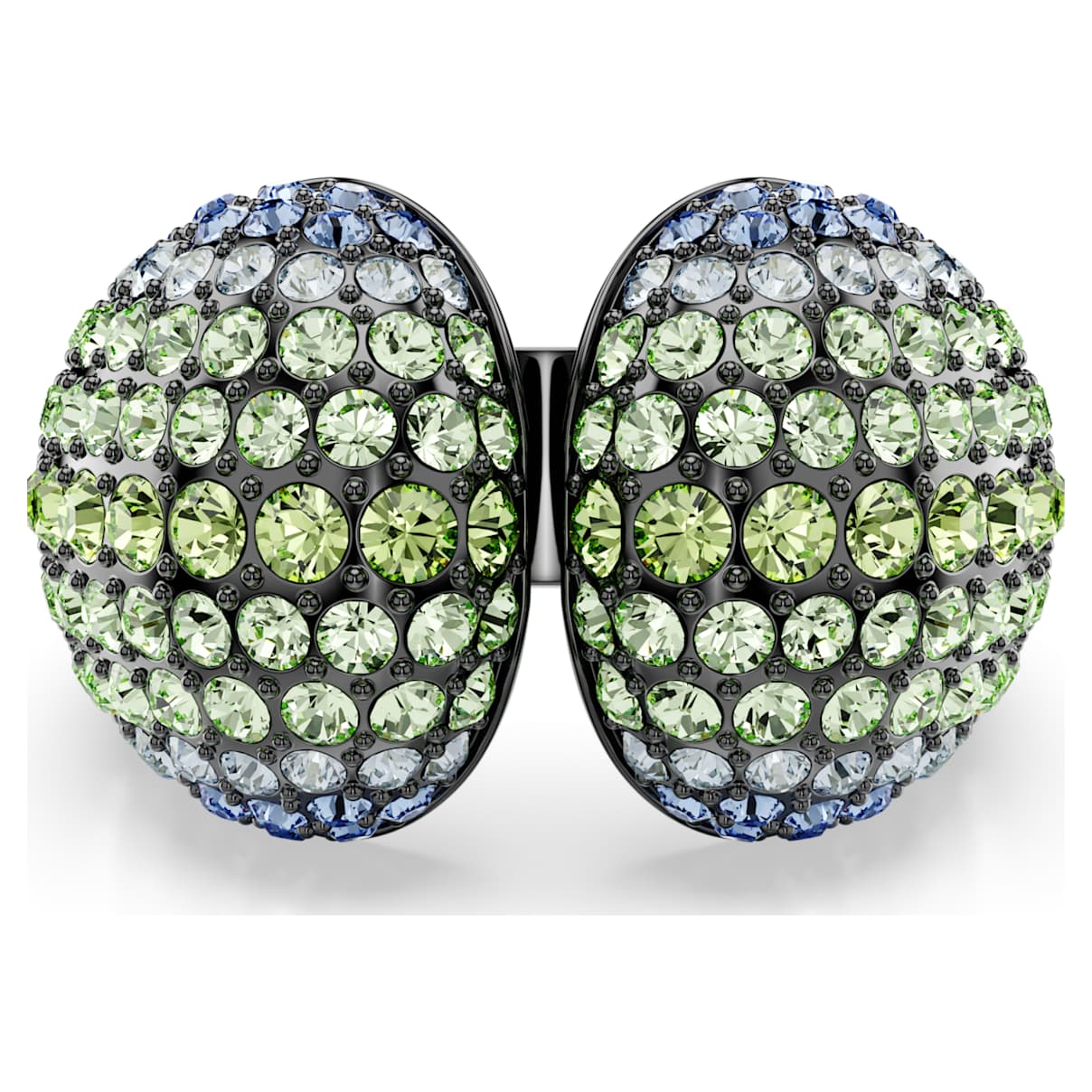 SUBLIMA COCKTAIL RING ROUND CUT MULTICOLORED RUTHENIUM PLATED