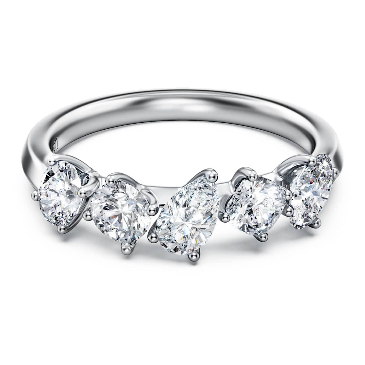 GALAXY RING LAB GROWN DIAMONDS 1 CT TW MIXED SHAPES 14K WHITE GOLD