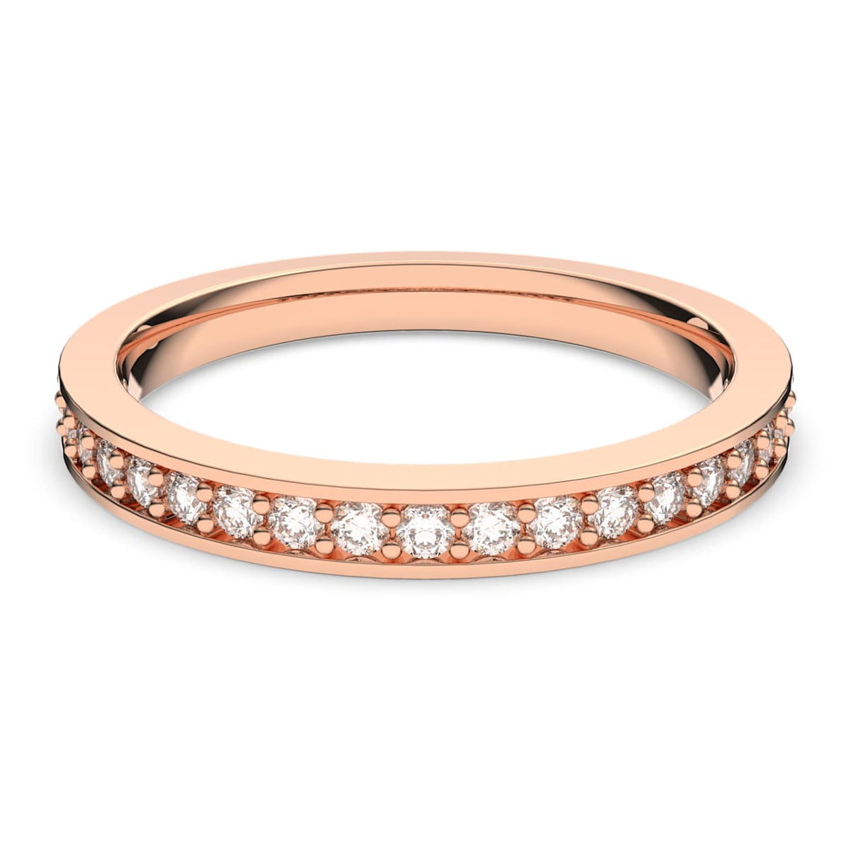 MATRIX RING WHITE ROSE GOLD TONE PLATED