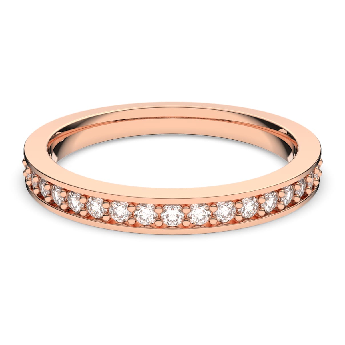 MATRIX RING WHITE ROSE GOLD TONE PLATED