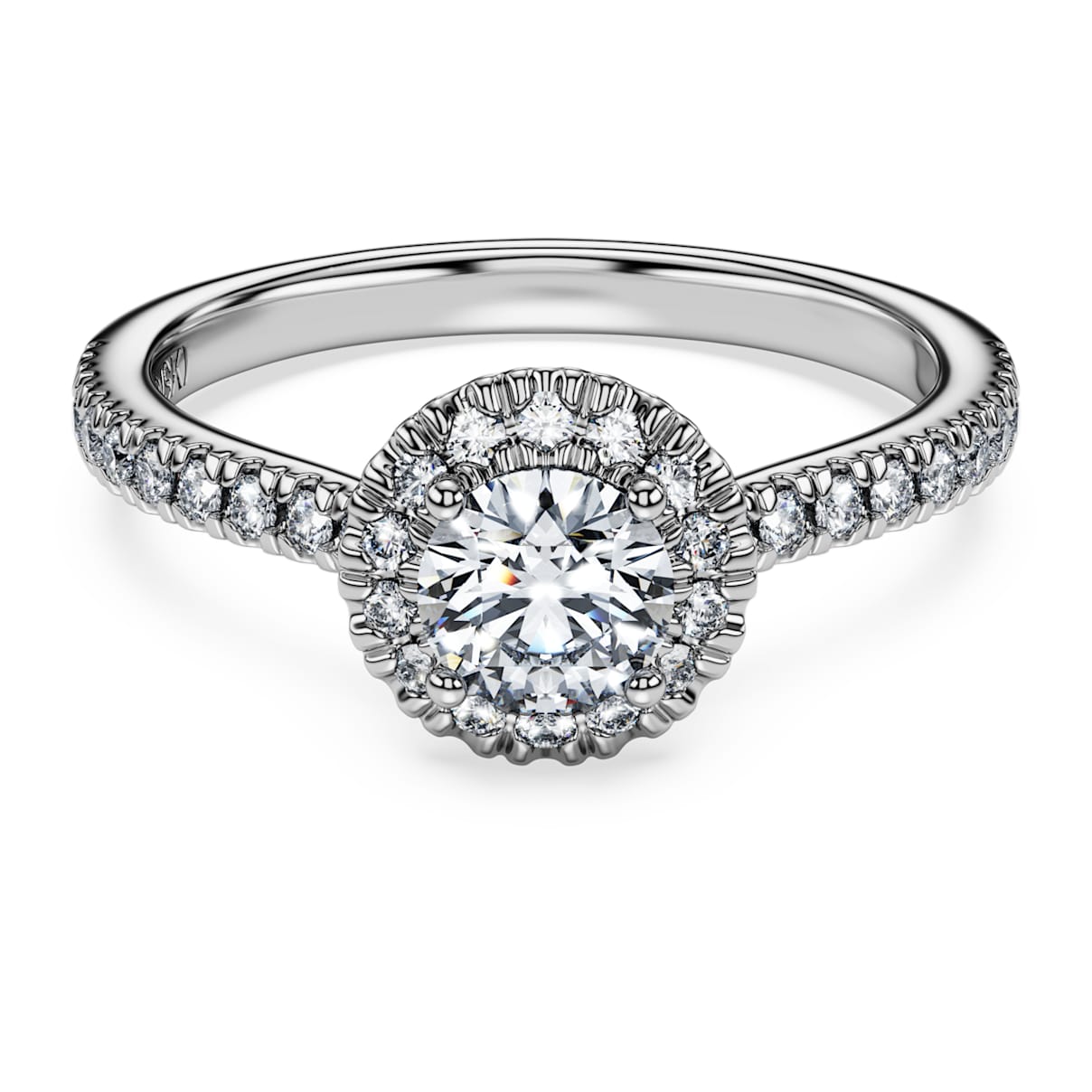 ETERNITY HALO SOLITAIRE RING LAB GROWN DIAMONDS 0 8 CT TW ROUND SHAPE 14K WHITE GOLD