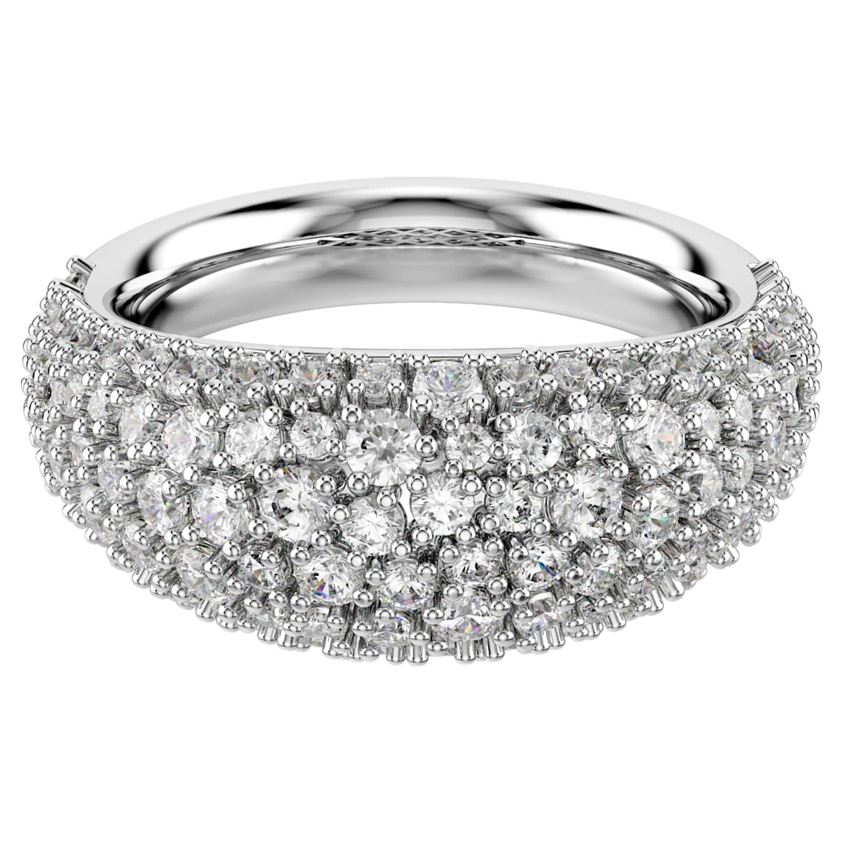 SUBLIMA RING WHITE RHODIUM PLATED