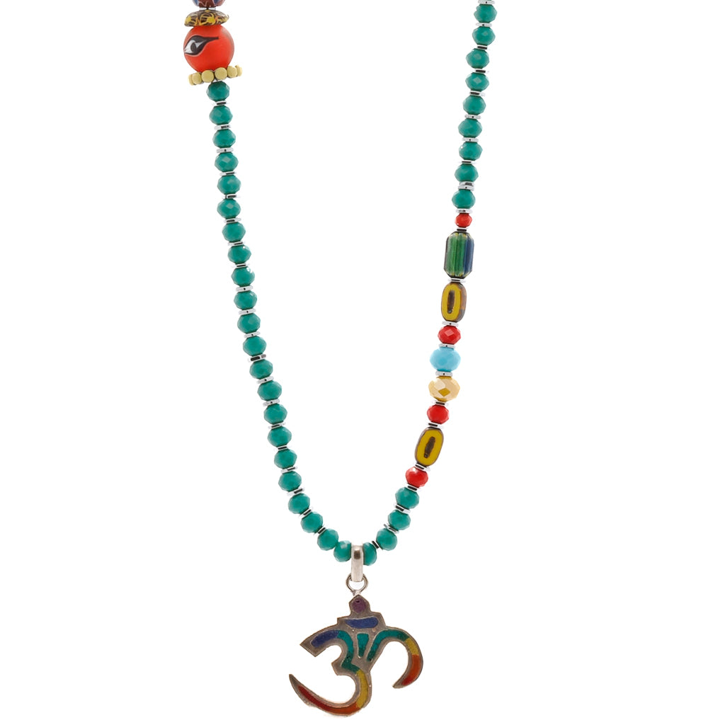 Summer Vibes Yogi Necklace - Green