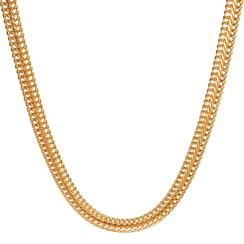 Anna Snake Link Gold Chain Necklace