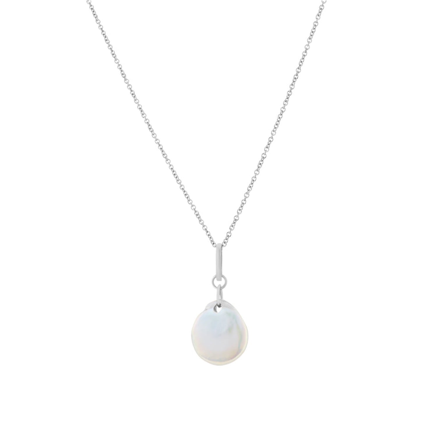 Annie Apple Cora Sterling Silver Moonstone Charm Pendant Necklace