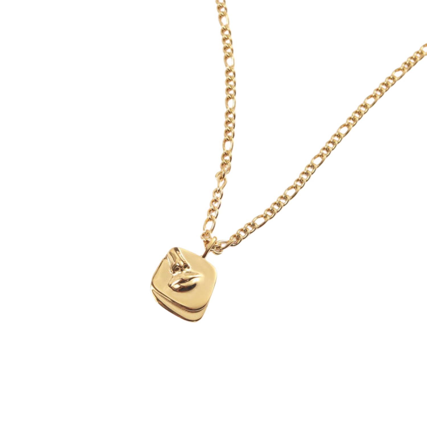 Annie Apple Nova Face Pendant Necklace