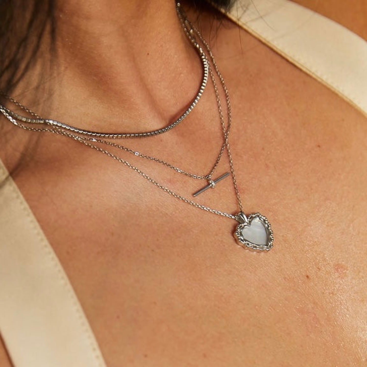 Annie Apple Zaria Sterling Silver Pendant Necklace