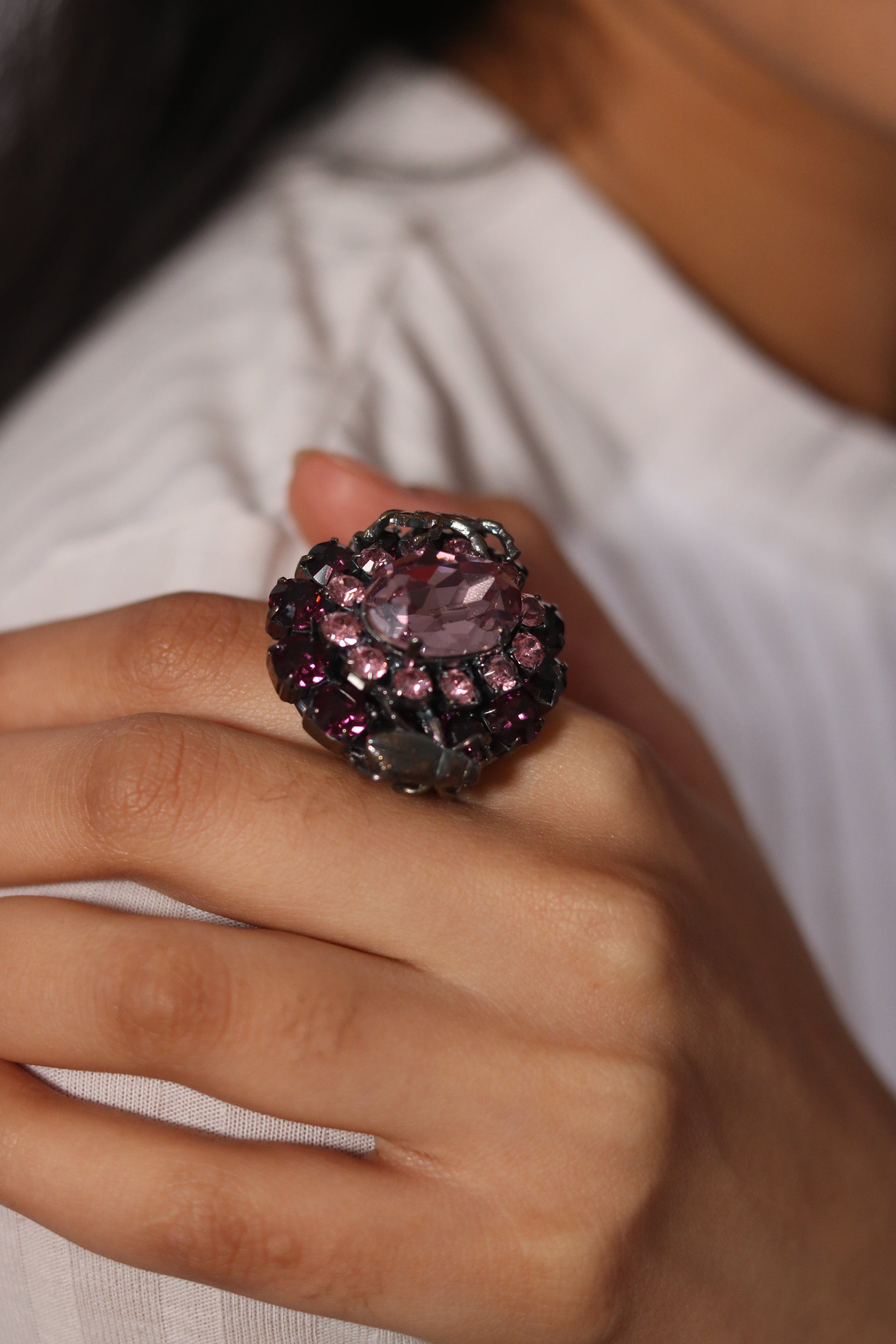 Antiqued Bug's Nest Ring